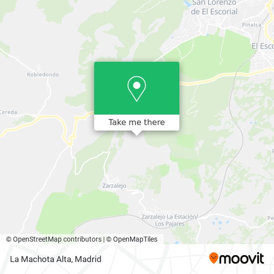 La Machota Alta map