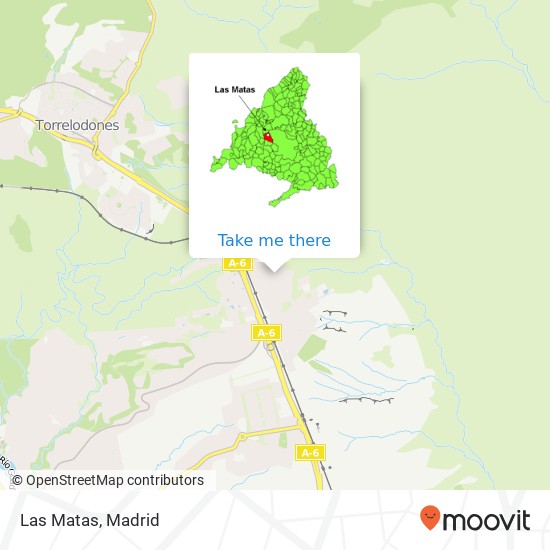 Las Matas map