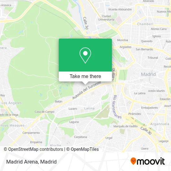Madrid Arena map