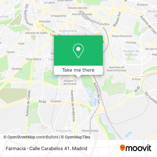 Farmacia - Calle Carabelos 41 map