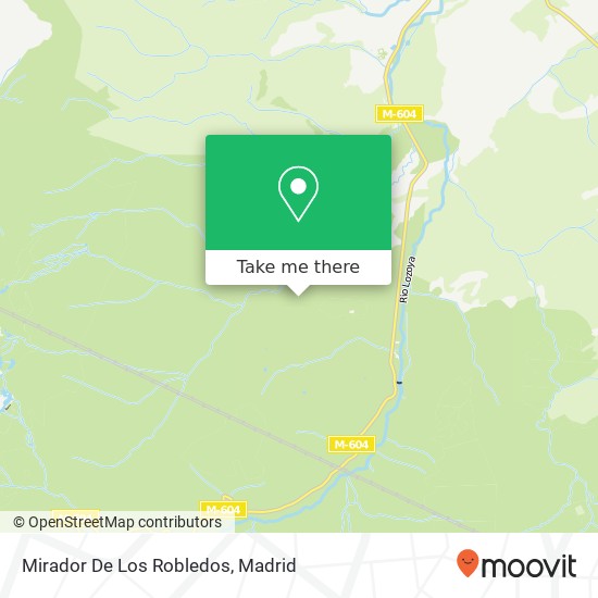 Mirador De Los Robledos map