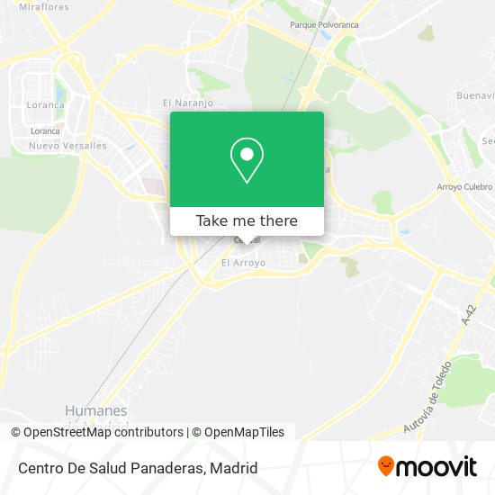 Centro De Salud Panaderas map