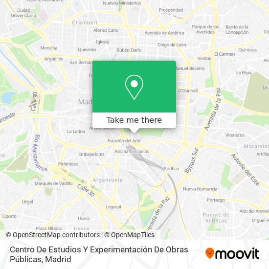 Centro De Estudios Y Experimentación De Obras Públicas map