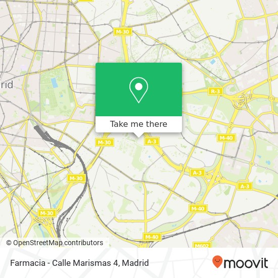 mapa Farmacia - Calle Marismas 4