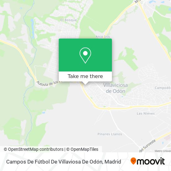 Campos De Fútbol De Villaviosa De Odón map