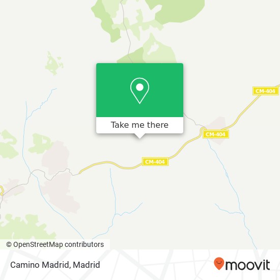 mapa Camino Madrid