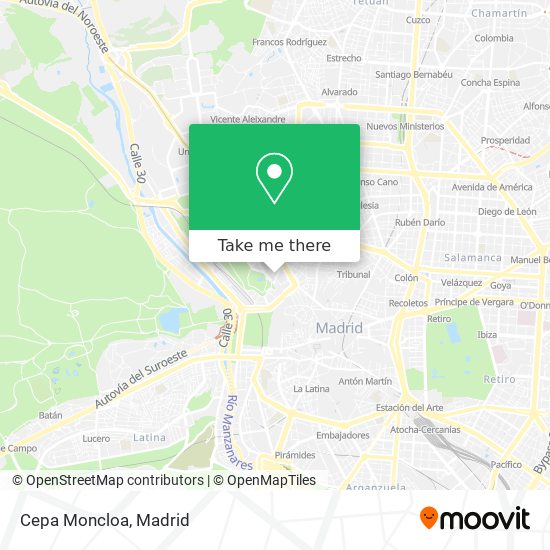 Cepa Moncloa map