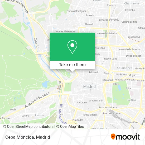 Cepa Moncloa map