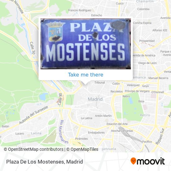 mapa Plaza De Los Mostenses