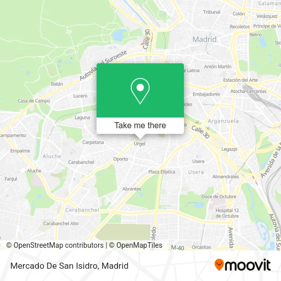Mercado De San Isidro map