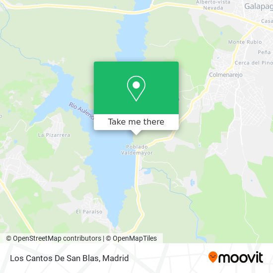 Los Cantos De San Blas map