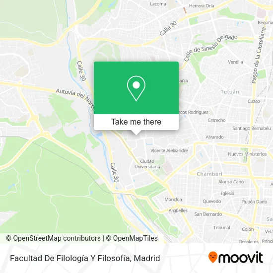 Facultad De Filología Y Filosofía map