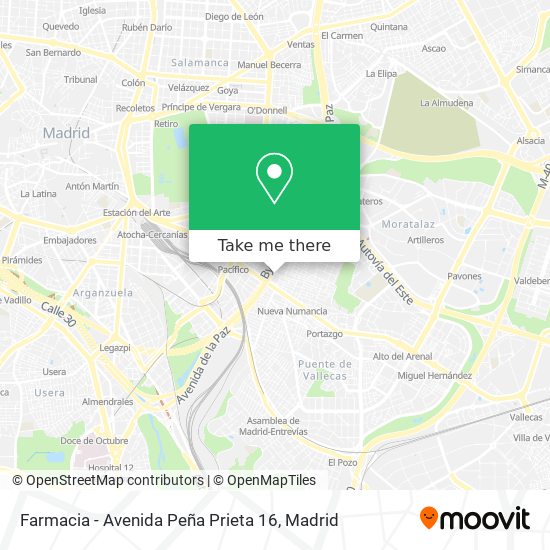 mapa Farmacia - Avenida Peña Prieta 16