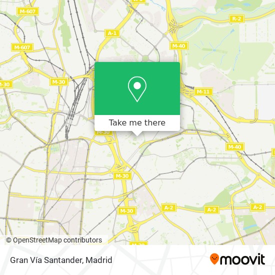 mapa Gran Vía Santander