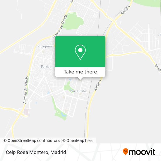 mapa Ceip Rosa Montero