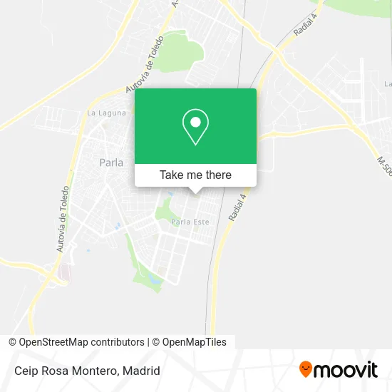 Ceip Rosa Montero map
