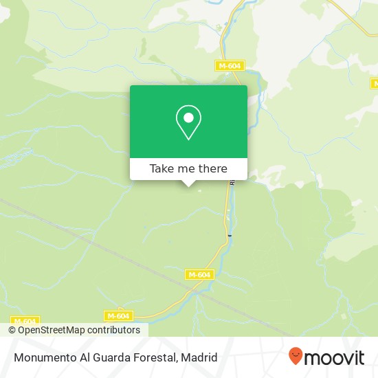 Monumento Al Guarda Forestal map