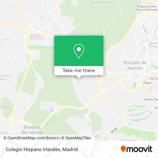 Colegio Hispano Irlandés map