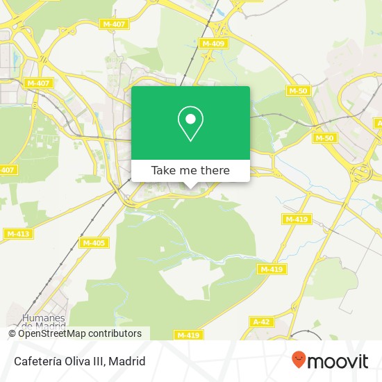mapa Cafetería Oliva III