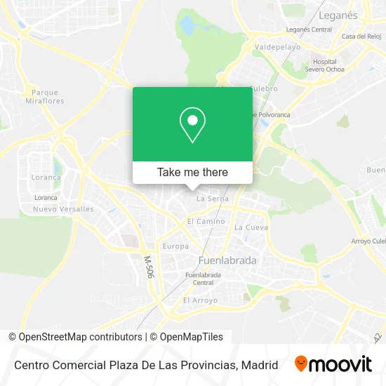 mapa Centro Comercial Plaza De Las Provincias