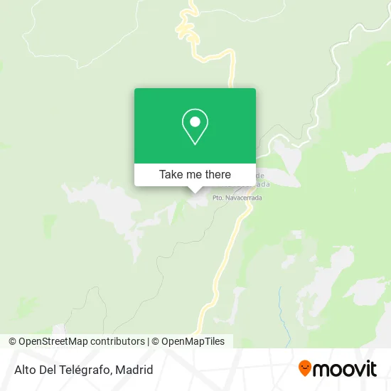 Alto Del Telégrafo map