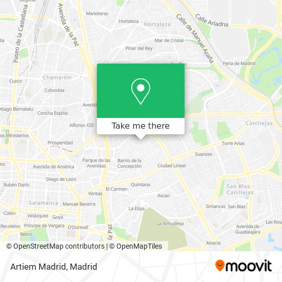 Artiem Madrid map