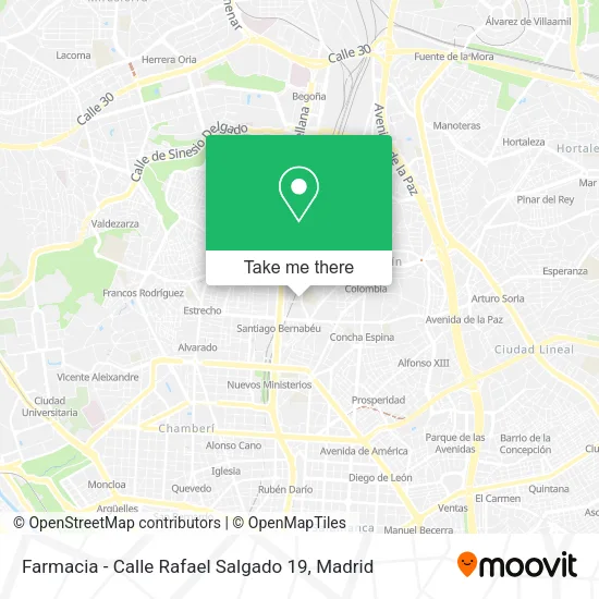 Farmacia - Calle Rafael Salgado 19 map