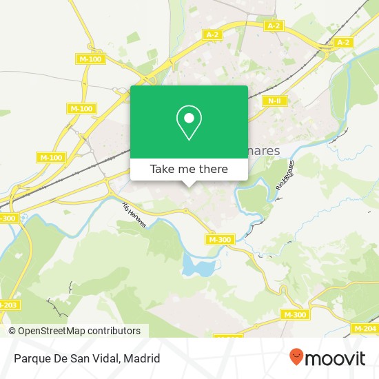 Parque De San Vidal map