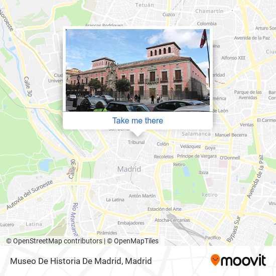 Museo De Historia De Madrid map