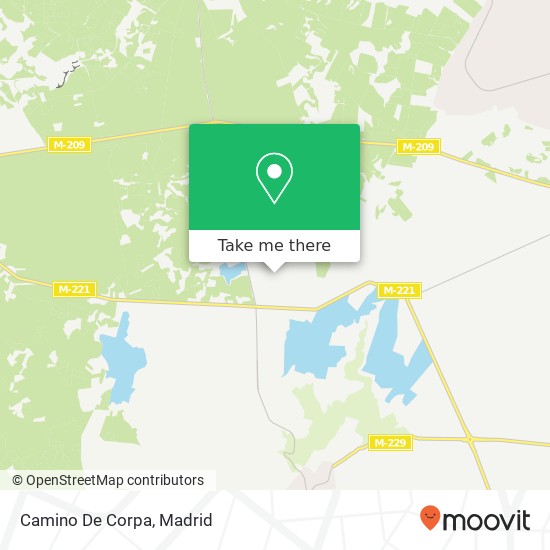 mapa Camino De Corpa