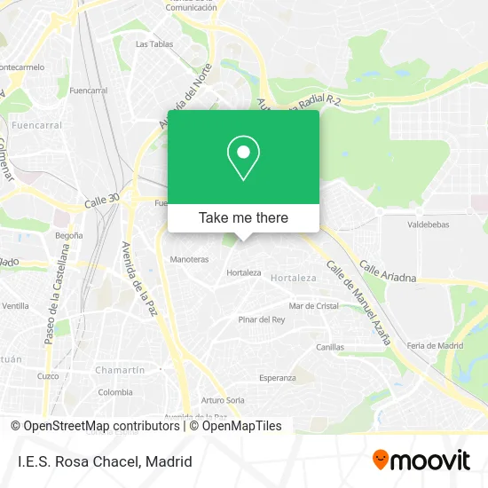 I.E.S. Rosa Chacel map