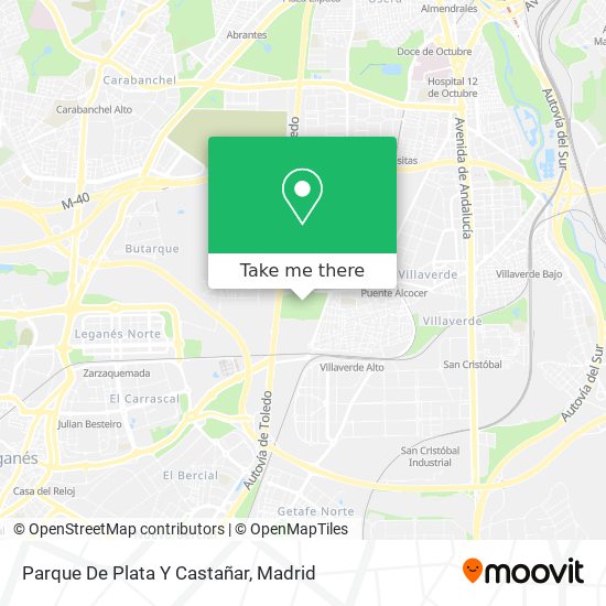 Parque De Plata Y Castañar map