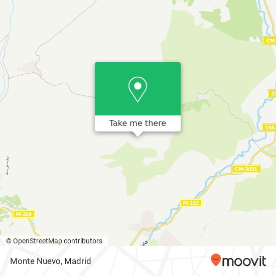 mapa Monte Nuevo