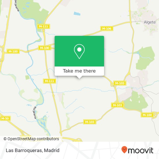 Las Barroqueras map