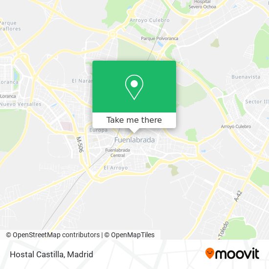 mapa Hostal Castilla