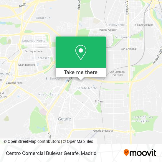 Centro Comercial Bulevar Getafe map