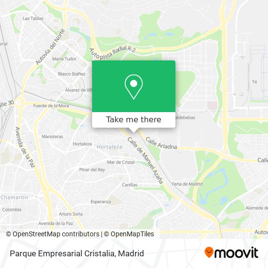 Parque Empresarial Cristalia map