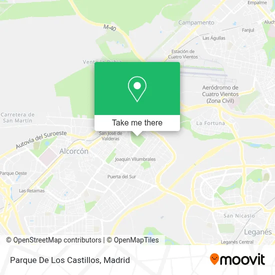 Parque De Los Castillos map