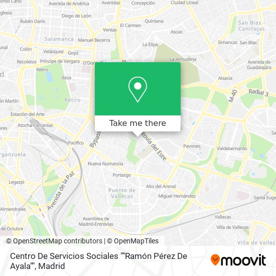 mapa Centro De Servicios Sociales ""Ramón Pérez De Ayala""