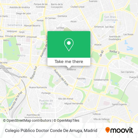 Colegio Público Doctor Conde De Arruga map