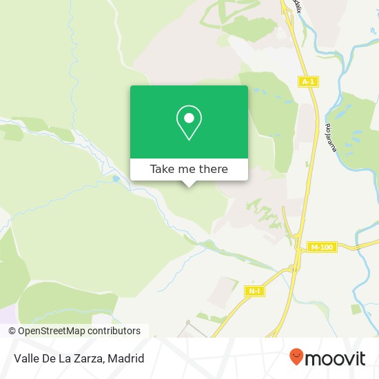 mapa Valle De La Zarza