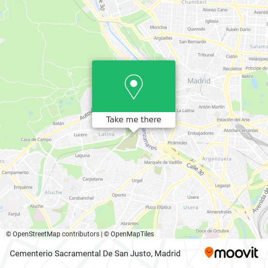 Cementerio Sacramental De San Justo map