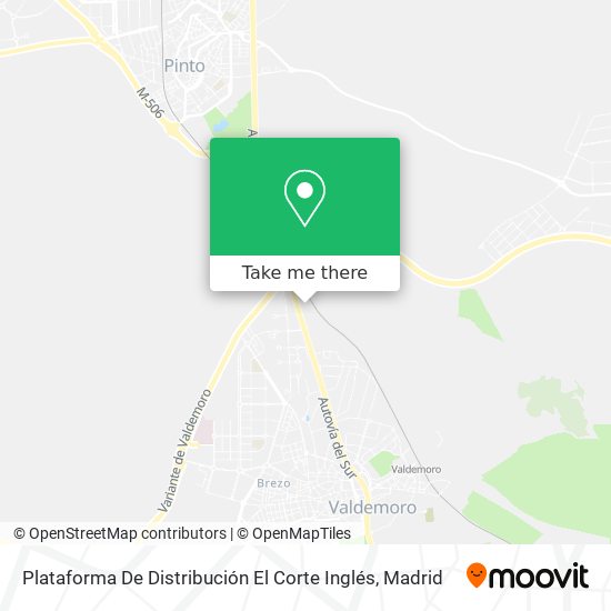 Plataforma De Distribución El Corte Inglés map