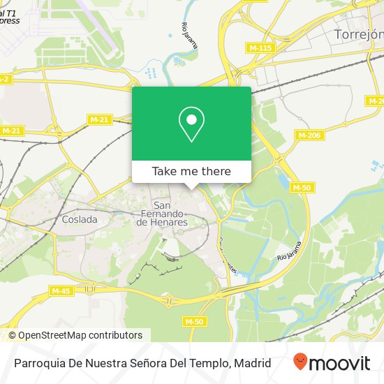 mapa Parroquia De Nuestra Señora Del Templo