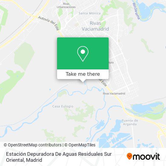 Estación Depuradora De Aguas Residuales Sur Oriental map