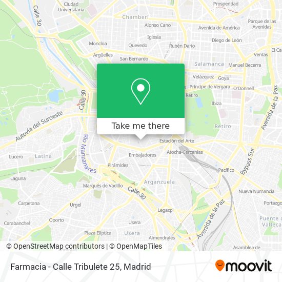 Farmacia - Calle Tribulete 25 map