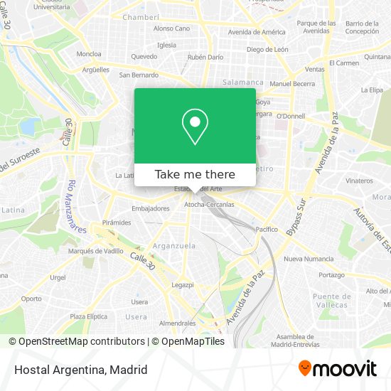 mapa Hostal Argentina