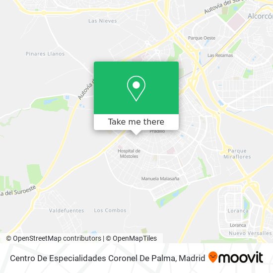 Centro De Especialidades Coronel De Palma map