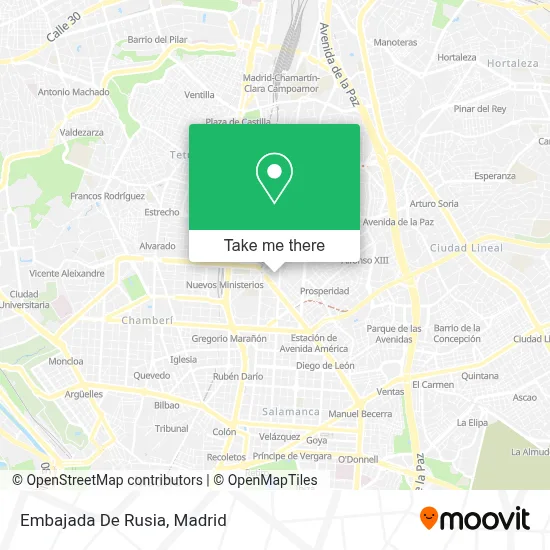 Embajada De Rusia map