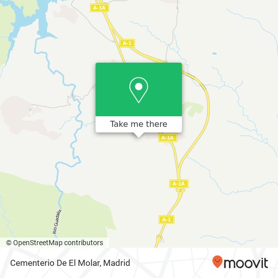 mapa Cementerio De El Molar